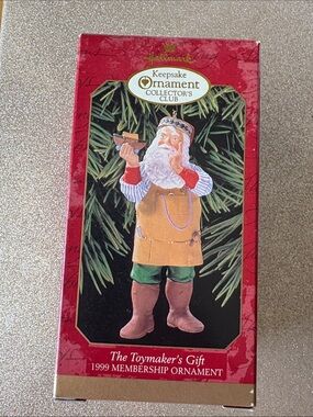 Hallmark Keepsake Ornament The Toymaker's Gift - Red & Tan
